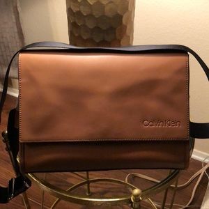 Calvin Klein Men’s Leather Laptop Bag
